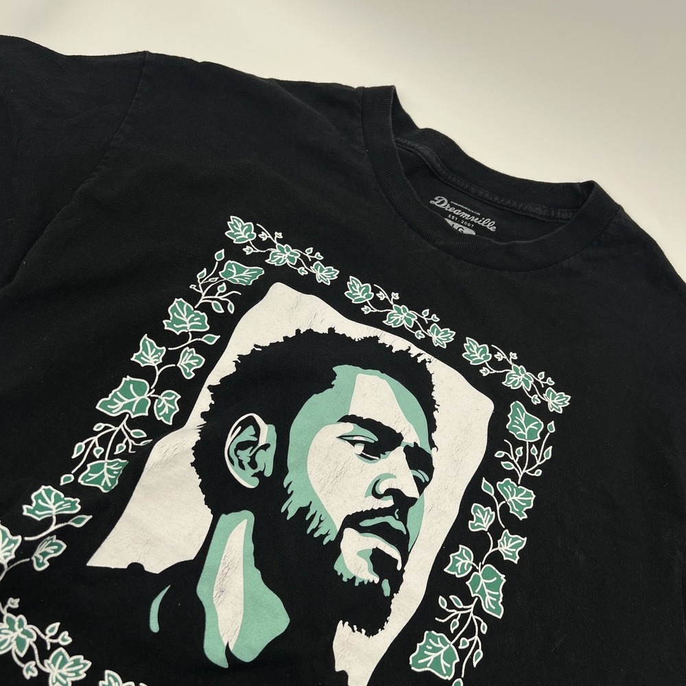 J Cole 2014 Forest Hills Drive T Shirt Mens L Dreamville Hip Hop Rap Portrait